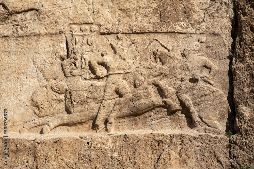 Shapur II in Combat, Naqsh-e Rostam, Iran