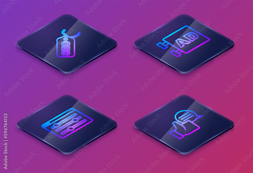 Set Isometric line SEO optimization, Browser setting, Advertising and Customer product rating. Blue square button. Vector Set Isometric line SEO optimization, Browser setting, Advertising and Customer product rating. Blue square button. Vector
