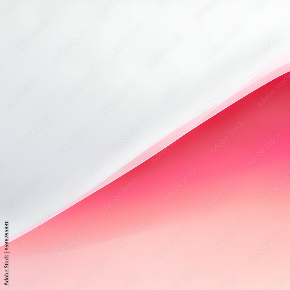 abstract background with waves - white and pale pink background - abstract background - Generative AI