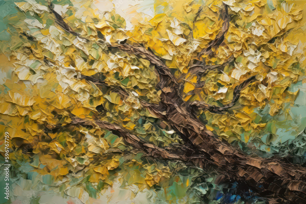 Obraz premium Creative colors oil paintings knife style 