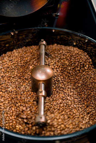 Coffee production is the process of roasting fresh coffee beans coffee beans are mixed and cooled