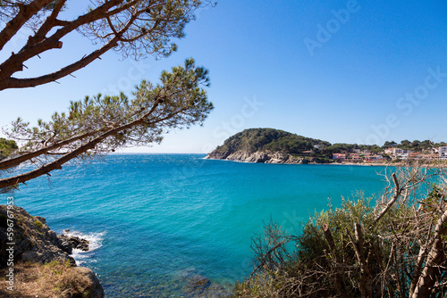 Fosca beach in the municipality of Palamós on the Catalan Costa Brava, Spain.