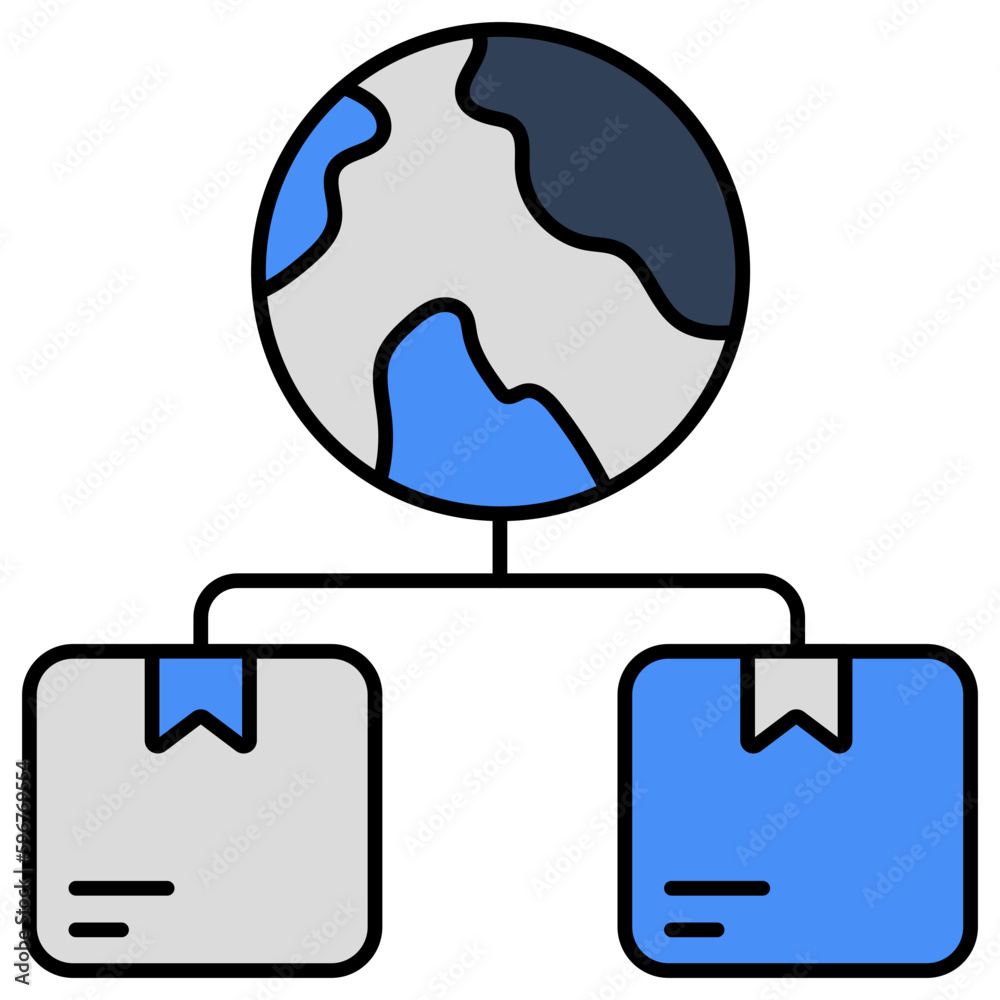 A perfect design icon of global delivery A perfect design icon of global delivery