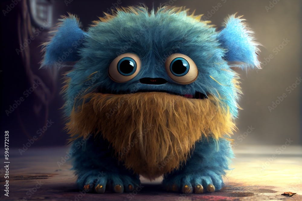 Fototapeta premium blue monster