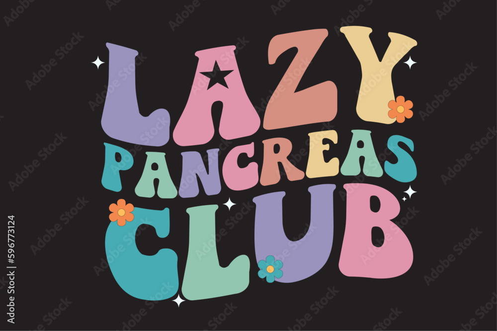 Lazy Pancreas Club T-Shirt Design