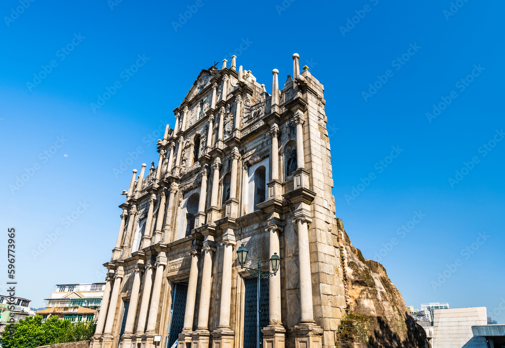 Ruins of St. Paul's is a famous place in Macao, China. The place is one of the UNESCO World Heritage.