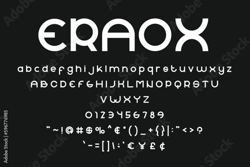 Eraox   Modern  Simple  and Futuristic Alphabet