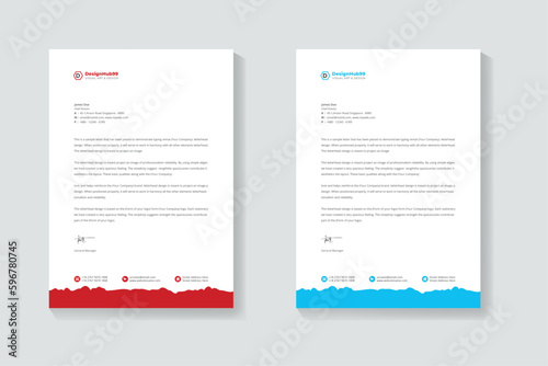 corporate modern letterhead design template with yellow color. creative modern letter head design template for your project. letterhead, letter head, Business letterhead design. 