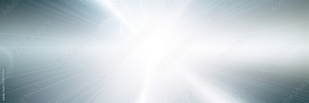White sun flare, lens flare, wallpaper background. background, widescreen banner. Generative AI. - obrazy, fototapety, plakaty 
