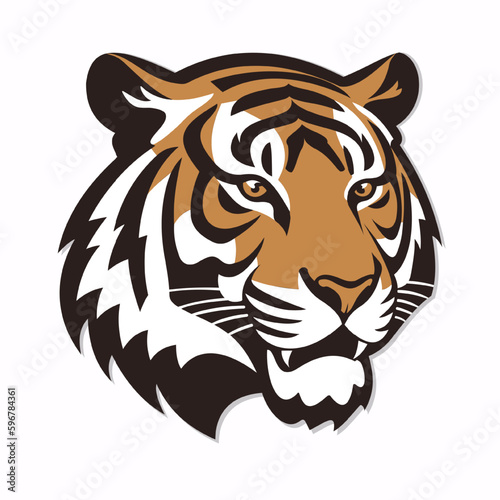 Tiger logo design.
Brutal tiger logo. Popular logo