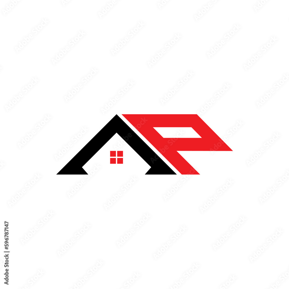 Letters AP with house logo 030 Letters AP with house logo 030