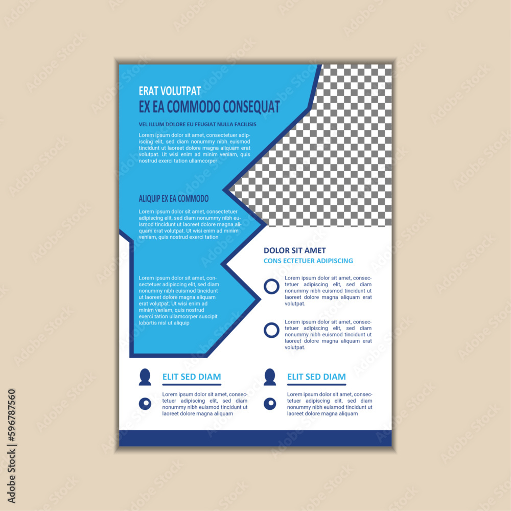 Obraz premium Corporate Business Flyer design template
