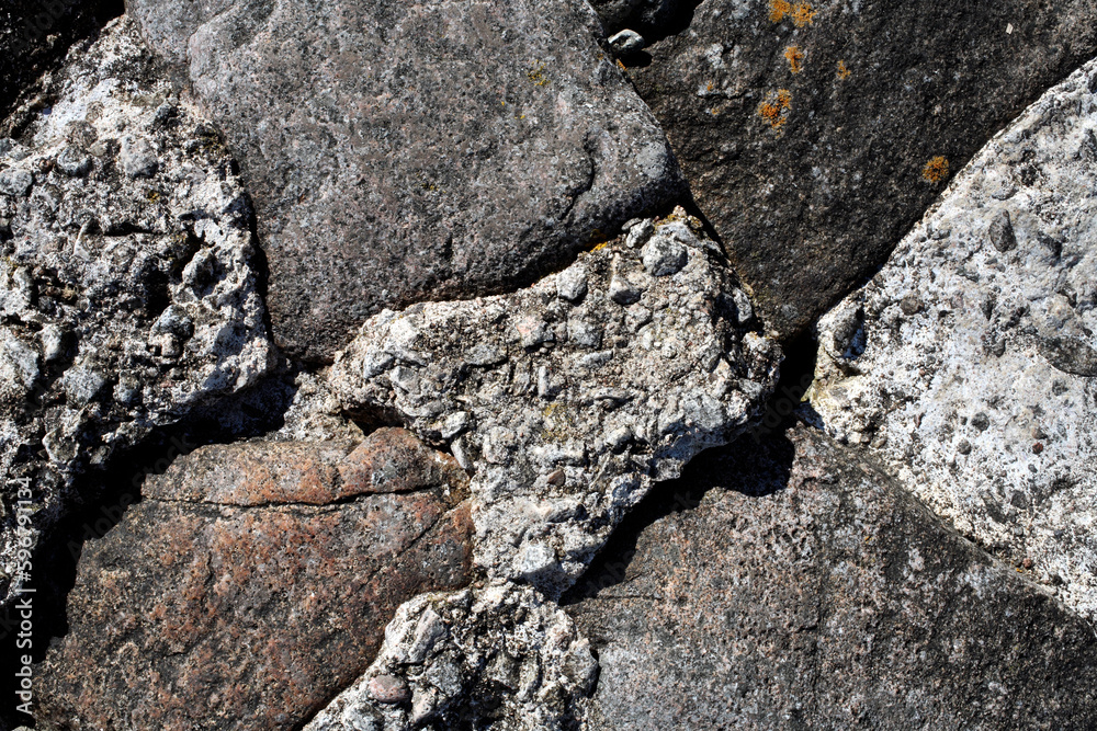 Abstract serie - rocks in Tory - Aberdeen - Scotland - UK