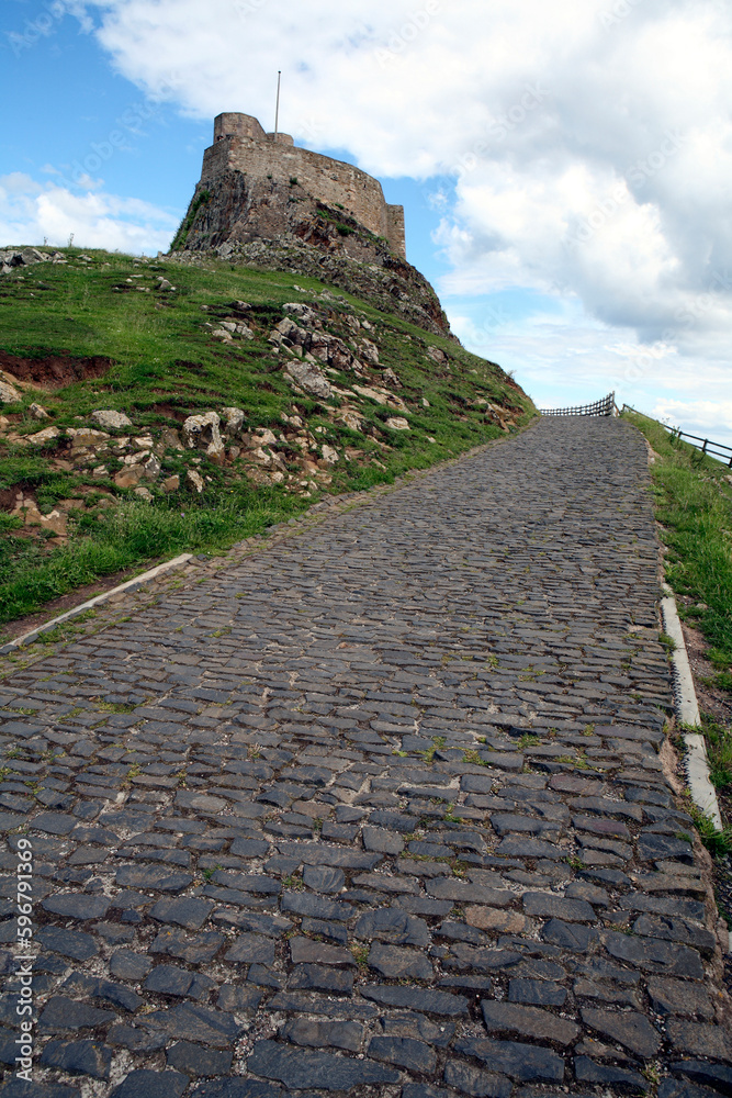 Lindisfarne Castle - Holy Island - Northumberland - England - UK.