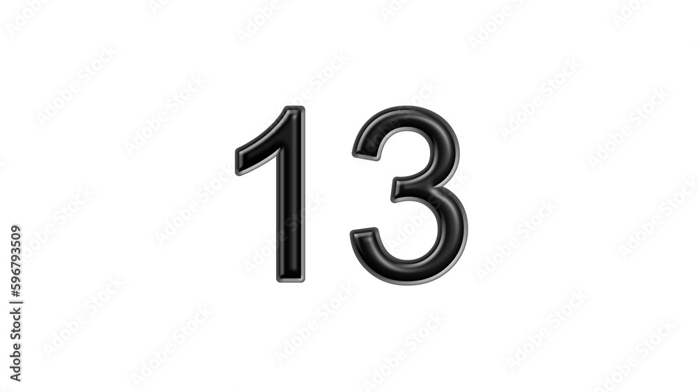 13 black lettering white background year number 13 black lettering white background year number