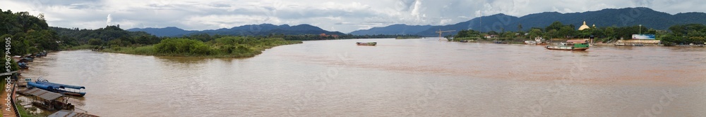 Confluence of the Ruak and Mekong Rivers