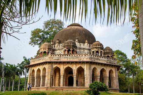 Lodhi Gardens:Tomb of Sikander Lodhi with beautiful garden and carvings  photo