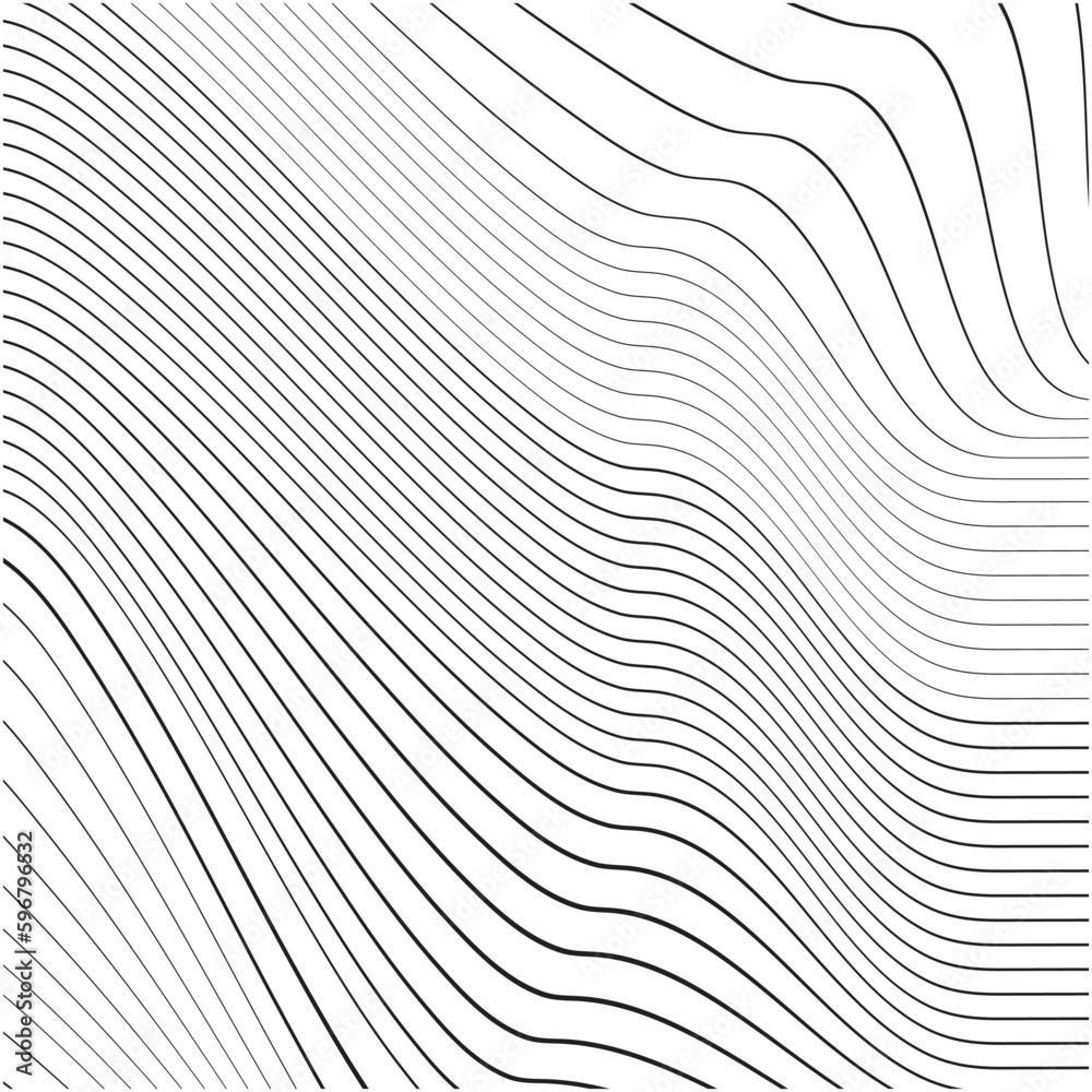 Abstract geometric waves Background, vector  Lines pattern ..zigzag