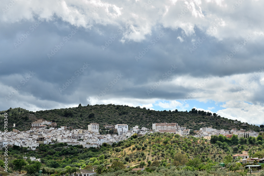 Naklejka premium pueblos blancos de Andalucía Guaro Málaga España 