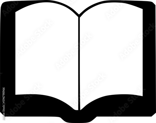 book icon vector symbol design illustration