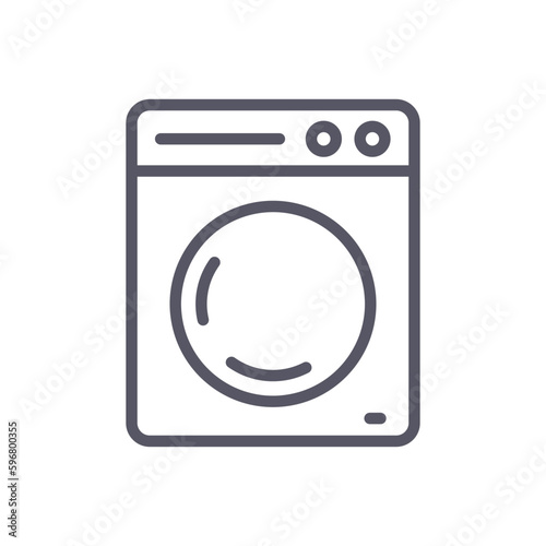 Laundry washing machine icon. Washer symbol. Vector.