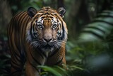 AI Generative - Untamed Beauty Tiger in the Wild