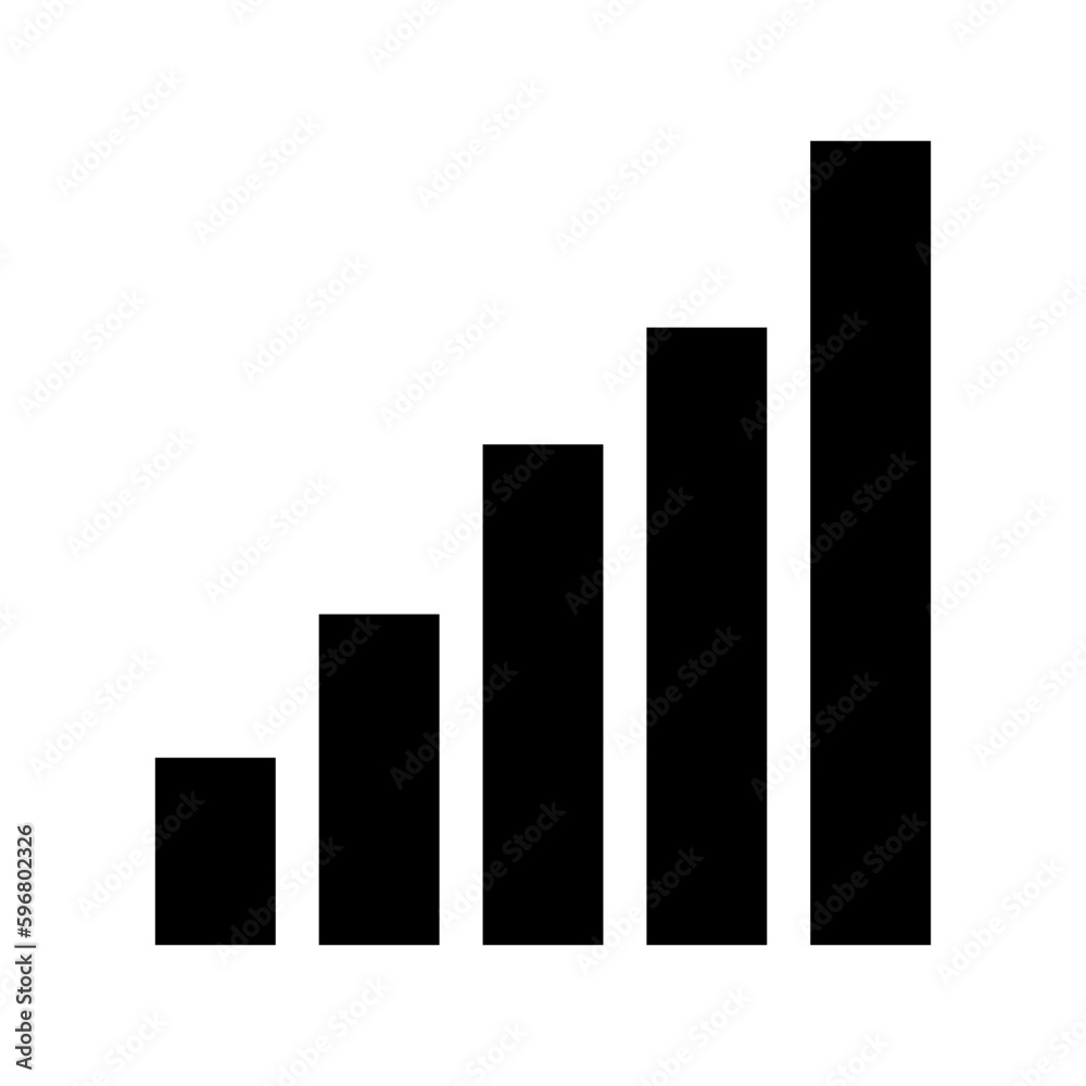 Bar graph silhouette icon. Statistics and analysis. Vector. Bar graph silhouette icon. Statistics and analysis. Vector.
