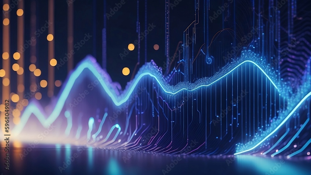 Neural networks and artificial intelligence concept Abstract technology data waves background Neural networks and artificial intelligence concept Abstract technology data waves background