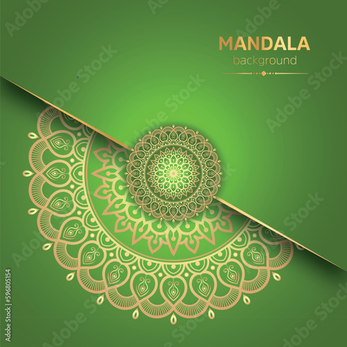 Luxury mandala background with premium vector