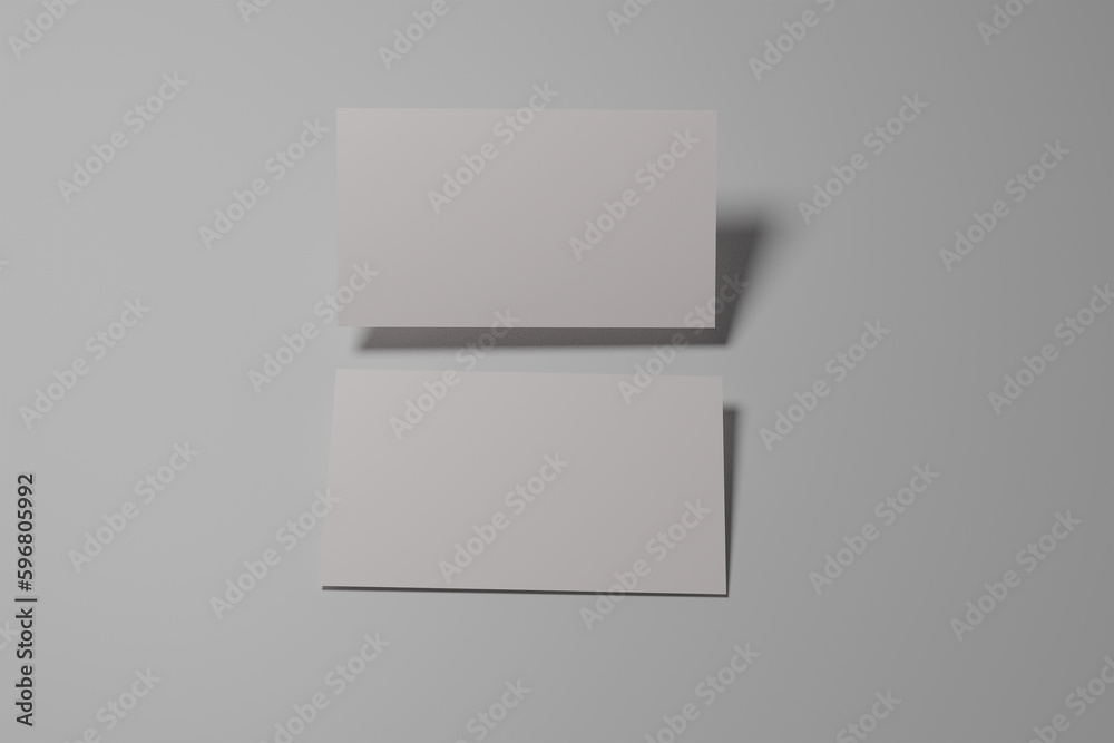 Blank business card mockup paper Blank business card mockup paper