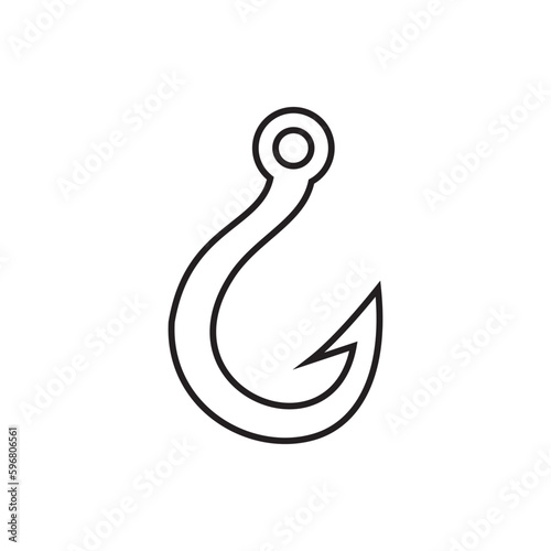 Hook vector icon symbol