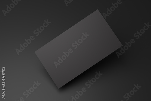 Blank business card mockup paper 