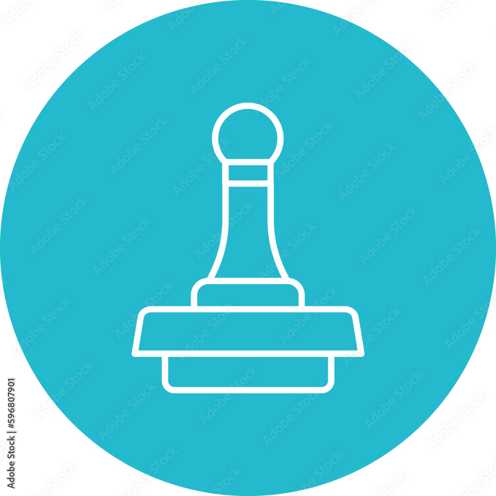 Stamp Multicolor Circle Line Inverted Icon Stamp Multicolor Circle Line Inverted Icon