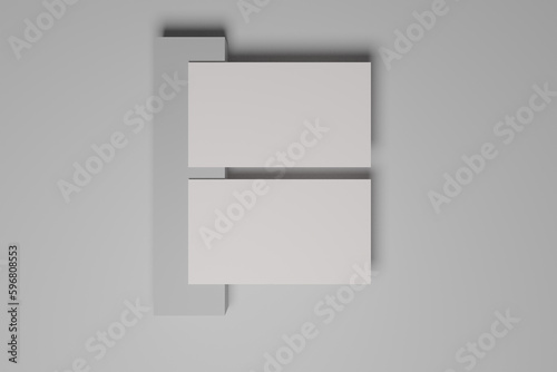 Blank business card mockup paper