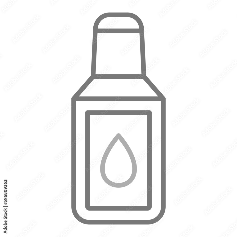 Correction Fluid Greyscale Line Icon Correction Fluid Greyscale Line Icon