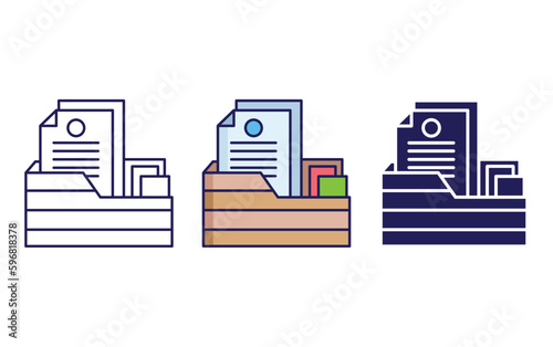 paper rack vector icon