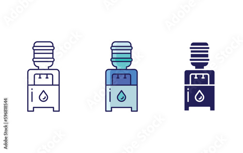 Water dispenser vector icon