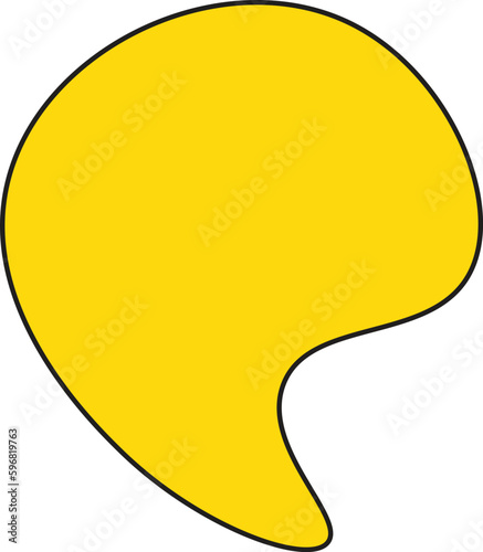Modern creative abstract blob shape elements vector illustration. Creativity organic black blobs, blotch, inkblot and pebble, simple liquid amorphous Vector.