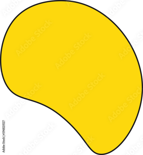 Modern creative abstract blob shape elements vector illustration. Creativity organic black blobs, blotch, inkblot and pebble, simple liquid amorphous Vector.