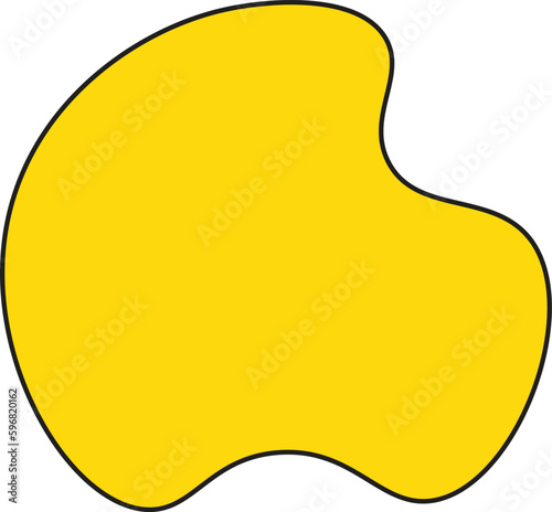Modern creative abstract blob shape elements vector illustration. Creativity organic black blobs, blotch, inkblot and pebble, simple liquid amorphous Vector.