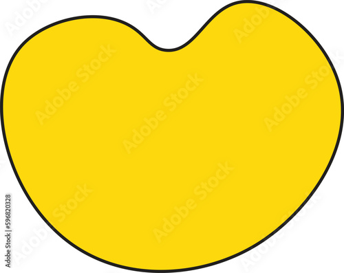 Modern creative abstract blob shape elements vector illustration. Creativity organic black blobs, blotch, inkblot and pebble, simple liquid amorphous Vector.