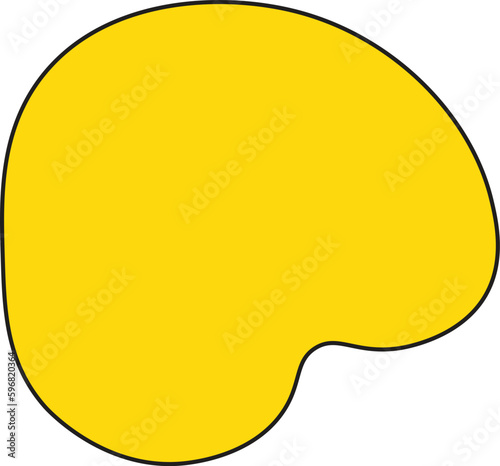 Modern creative abstract blob shape elements vector illustration. Creativity organic black blobs, blotch, inkblot and pebble, simple liquid amorphous Vector.