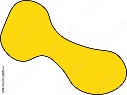 Modern creative abstract blob shape elements vector illustration. Creativity organic black blobs, blotch, inkblot and pebble, simple liquid amorphous Vector.