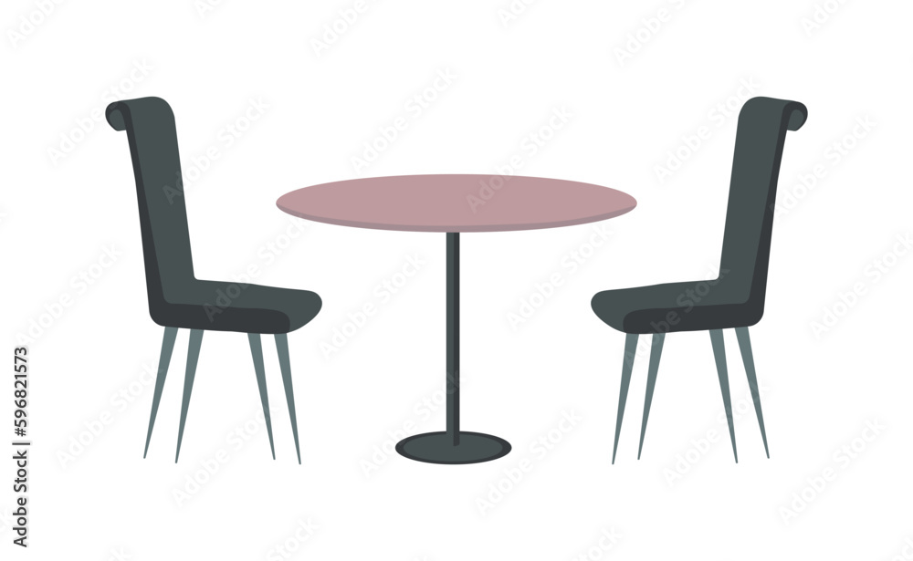 Table and chairs. Table and chairs for restaurants and cafes. Interior items Table and chairs. Table and chairs for restaurants and cafes. Interior items