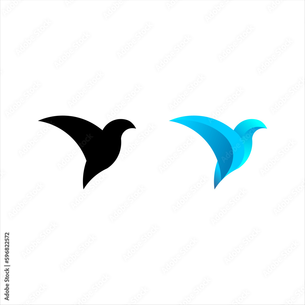 modern gradation abstract bird logo vector design modern gradation abstract bird logo vector design