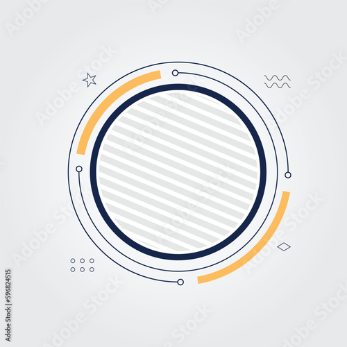 Circle Concept design illustration shape for company artwork
