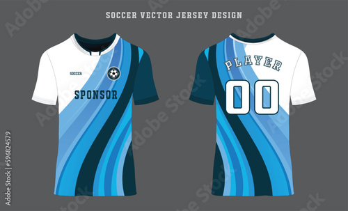 soccer jersey template sport t shirt design vector premium