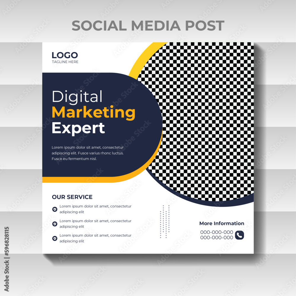 Business Marketing Social Media Post Design Template