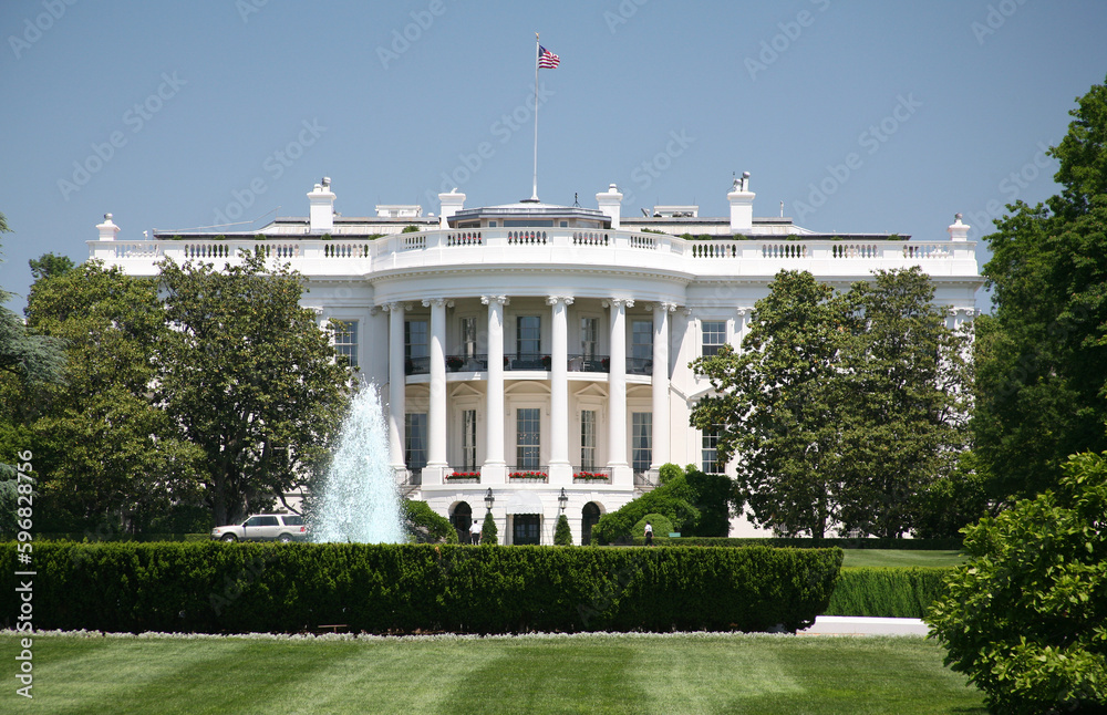 White House Close Up - Washington D.C. - obrazy, fototapety, plakaty 