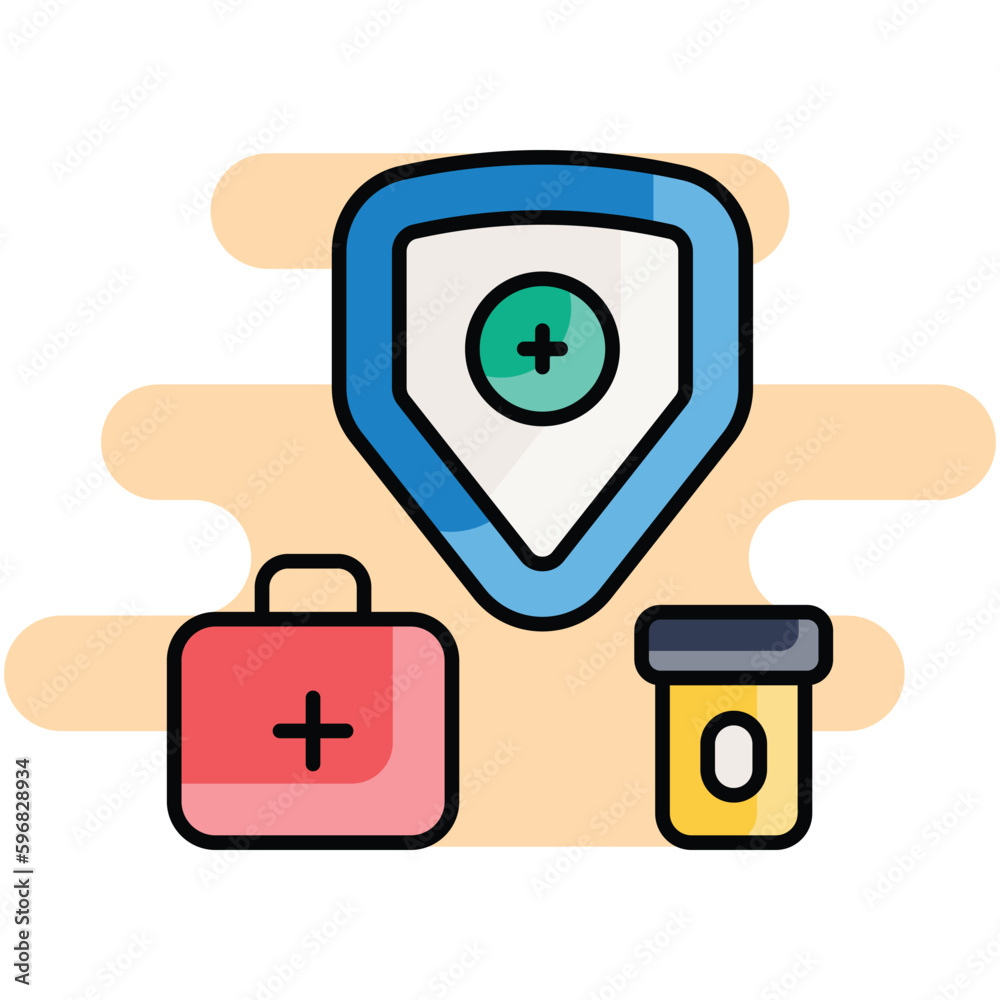 Medical Insurance icon Stock illustration. Medical Insurance icon Stock illustration.